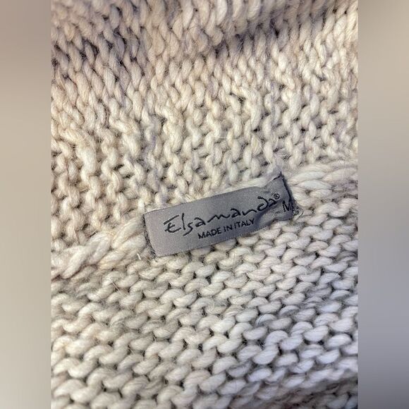 Elsa Manda Anthropologie Alpaca/ Wool Blend Open Front Cardigan Size M - Picture 4 of 6